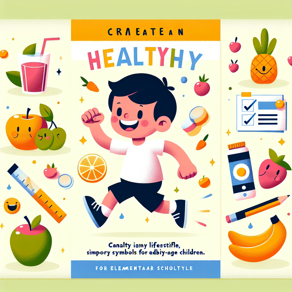 Poster Edukatif: Mendorong Hidup Sehat untuk Anak SD